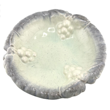 German Drip Glaze Grape Motif Plate