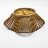Mid Century Modern Hand Woven Bamboo Basket - Image 3