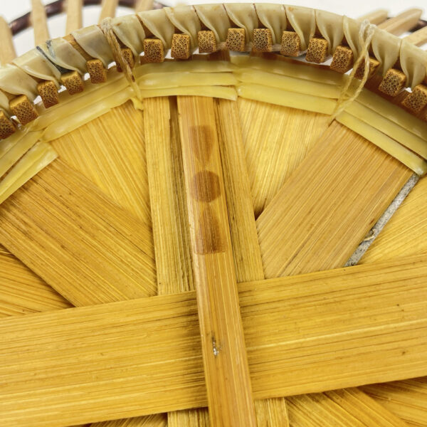 Mid Century Modern Hand Woven Bamboo Basket - Image 6