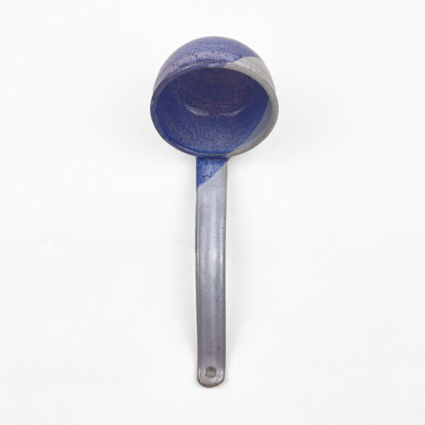 Studio Pottery Hand Made Blue Glazed Label - Image 2