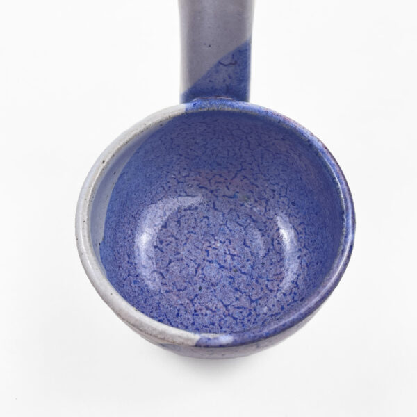 Studio Pottery Hand Made Blue Glazed Label - Image 3