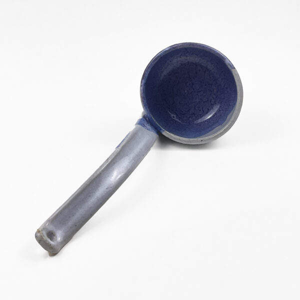 Studio Pottery Hand Made Blue Glazed Label - Image 9