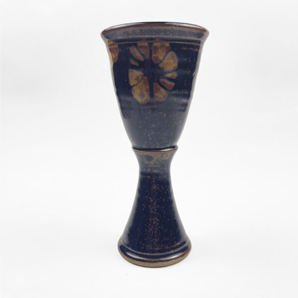 Studio Pottery Hand Made Signed Vintage Goblet