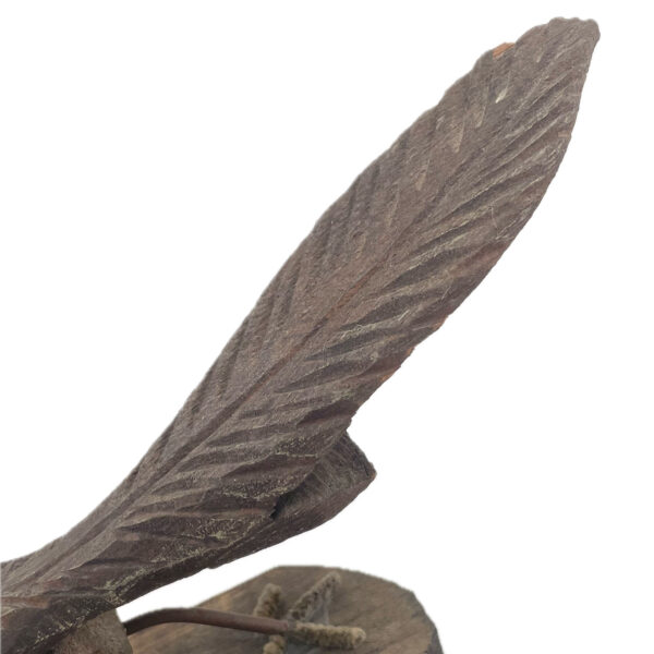 Vintage Folk Art Wooden Roadrunner Figurine - Image 4