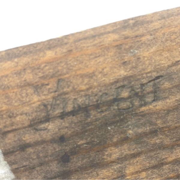 Vintage Wooden Roadrunner figure signature
